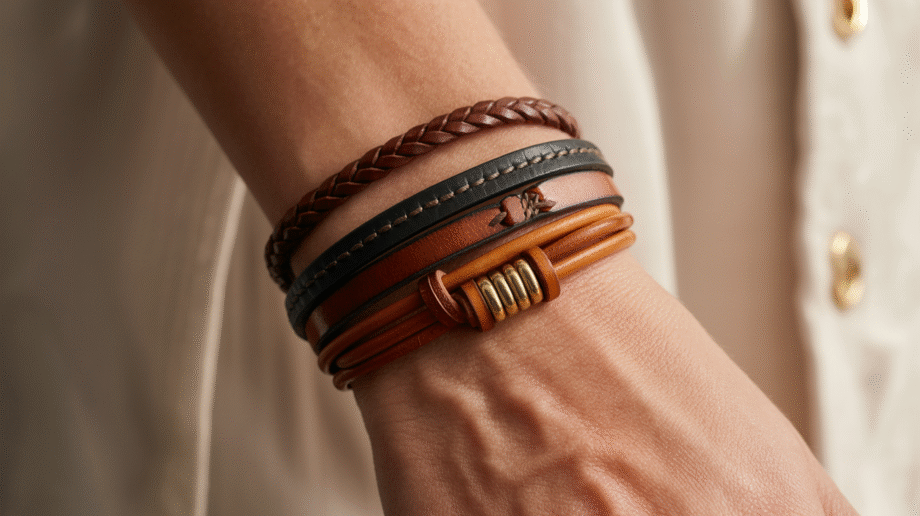 How To Achieve A Balanced Look With Leather Bracelet Stacking