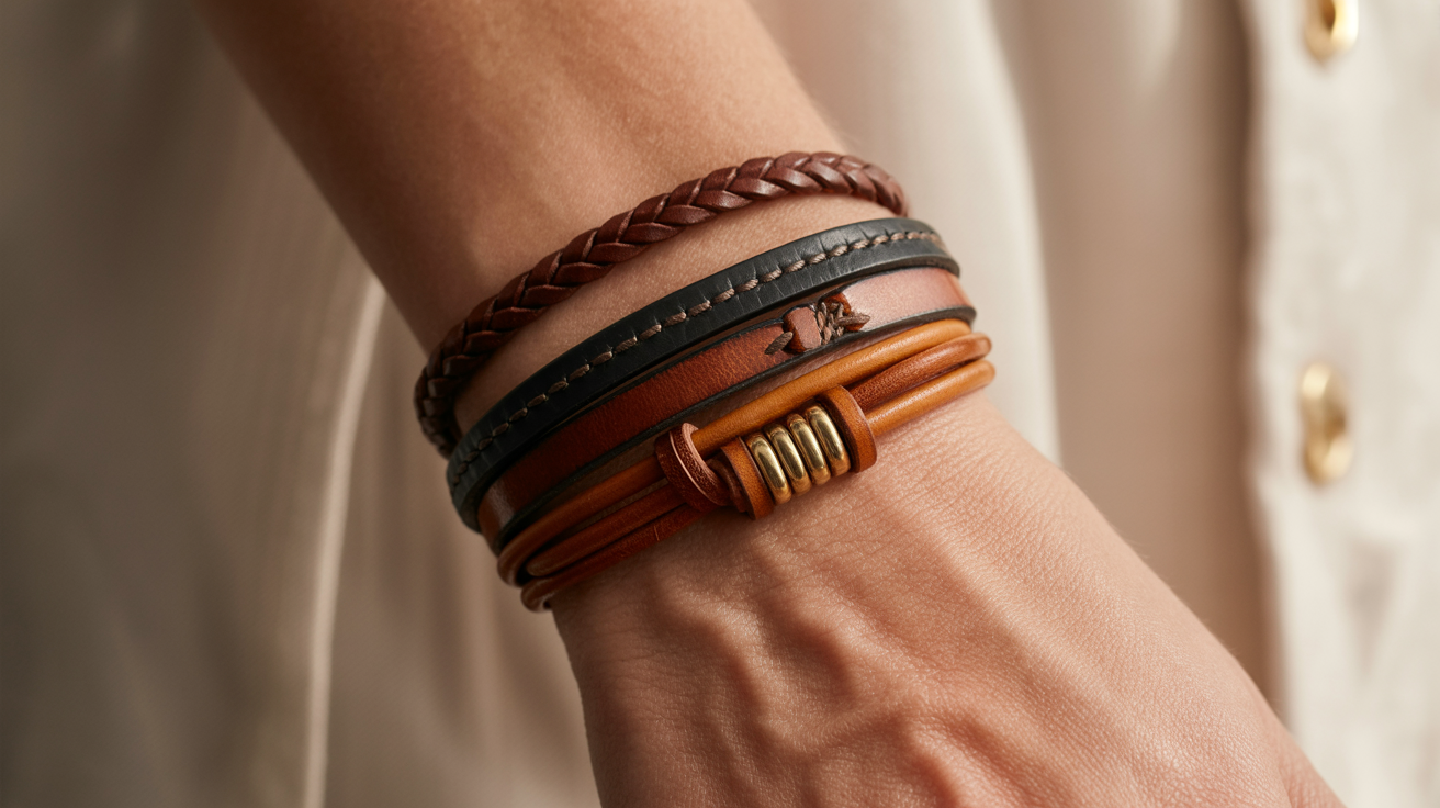 How To Achieve A Balanced Look With Leather Bracelet Stacking