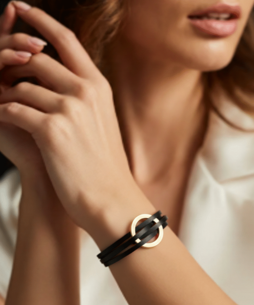 circle leather bracelet